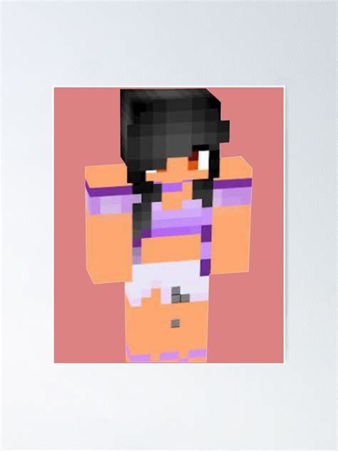 Aphmau Minecraft Skin Poster For Sale By Rickschoen Redbubble