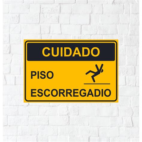 Placa Sinaliza O Pvc Piso Escorregadio Shopee Brasil