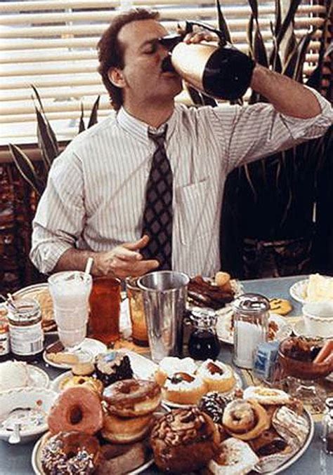 Bill Murray Drinking Coffee Best Scene From Groundhog Day This And