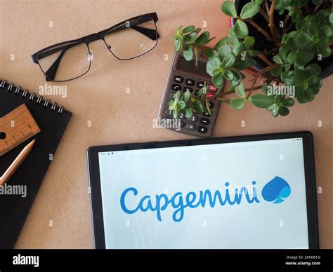 In This Photo Illustration Capgemini Se Logo Seen Displayed On A