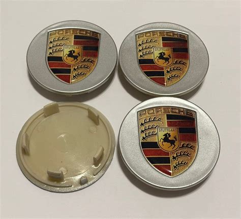 Set Of 4 Wheel Center Cap For Porsche Diameter 75 MM Compatible With