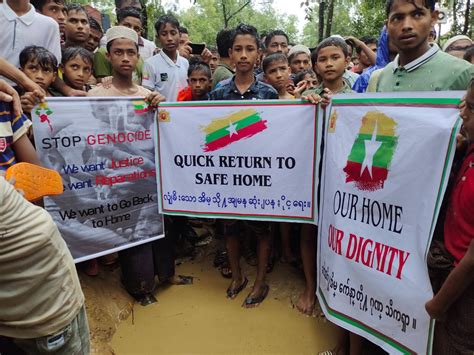 Rohingya Refugees Call For Safe Dignified Return To Homes In Rakhine State