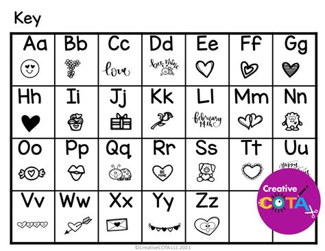 Valentine's Day Handwriting Secret Code Worksheets and Cryptogram
