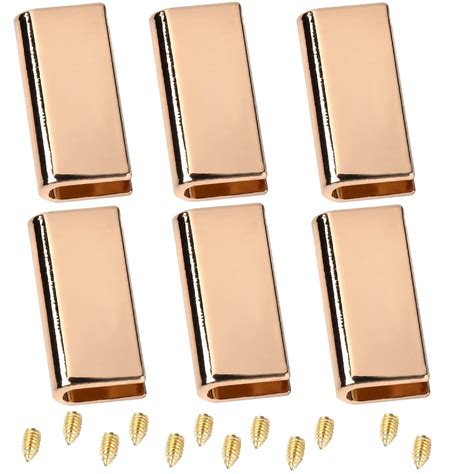 Amazon GORGECRAFT 1 Box 6PCS Gold Belt Tip With Screw Metal Belt