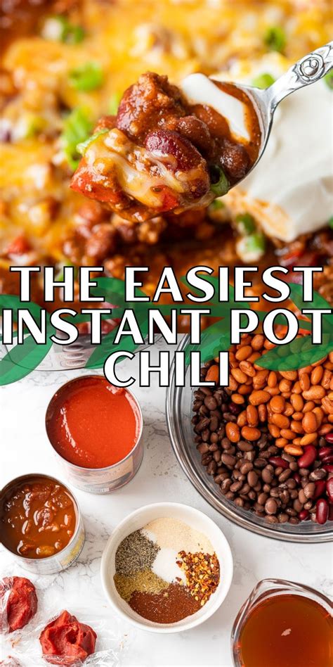 Best Instant Pot Chili Recipe I Wash You Dry