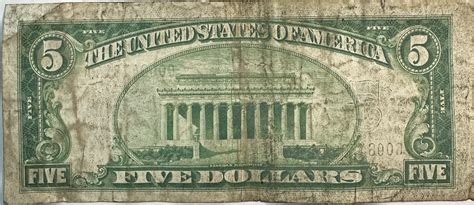 >1934A U.S. Five Dollar ($5) Silver Certificate Note - Blue Seal ...