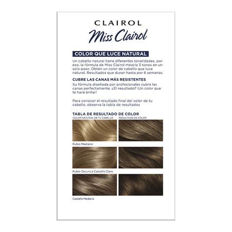 Tinte Para Cabello Miss Clairol Rubio Cenizo Oscuro Delsol