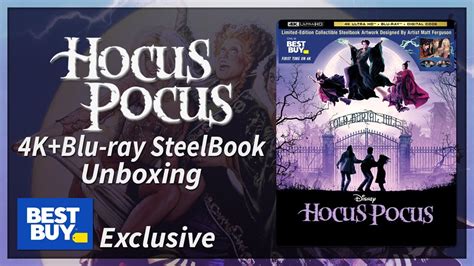 Hocus Pocus Best Buy Exclusive 4k2d Blu Ray Steelbook Unboxing Youtube