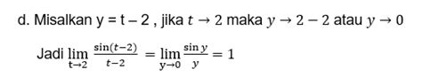 Tentang Matematika Rumus Dasar Limit Fungsi Trigonometri