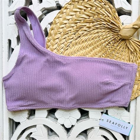 Seafolly Swim Seafolly Sea Dive One Shoulder Bikini Swim Top Poshmark