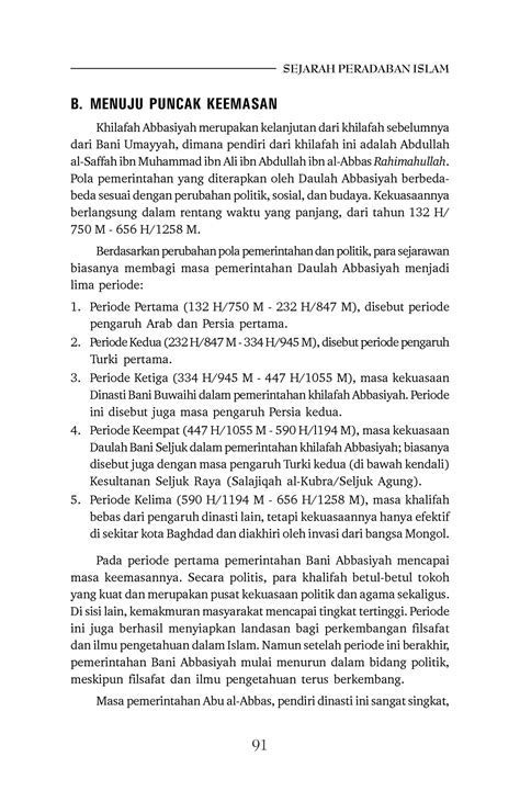 Sejarah Peradaban Islam Karya Siti Zubai Sejarah Peradaban