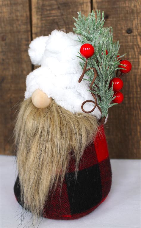 Buffalo Plaid Christmas Gnome Etsy