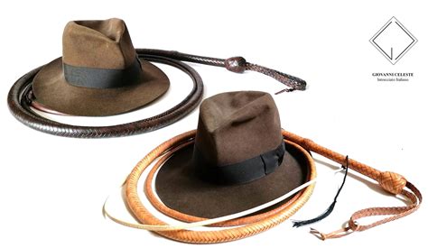Mens Indiana Jones Accessory Set Hat Fedora Foot Whip Brown One Size