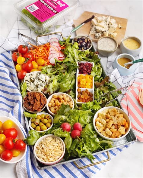 Diy Salad Bar Grazing Board Domestikatedlife Salad Bar Diy Salad Bar Diy Salad