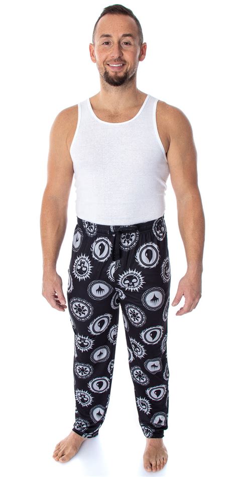 Magic The Gathering Mens Mana Color Logo Symbols Sleep Lounge Pajama