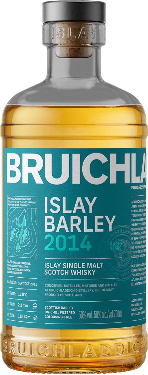 Bruichladdich Islay Barley 2014 Unpeated Islay Single Malt Scotch