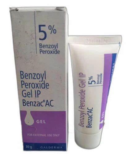 Benzac Ac Benzoyl Peroxide Gel Ip For Acne Packaging Size 30g At Rs