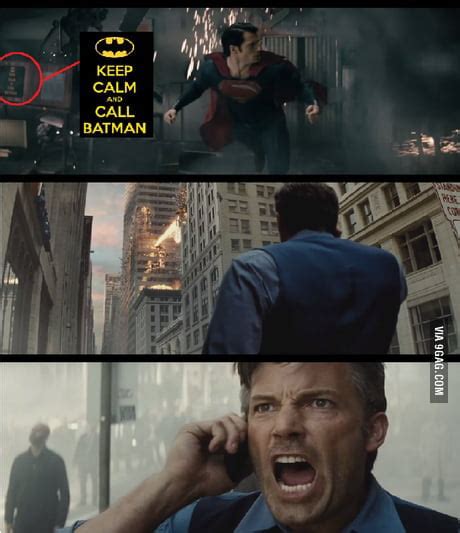 A Keep Calm And Call Batman Poster Can Be Seen Inside Wayne