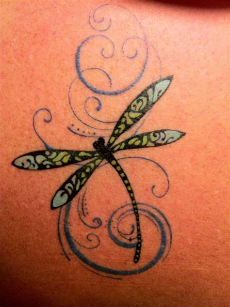 My Tattoo A Dragonfly Accepts Its Brevity Of Life With Its