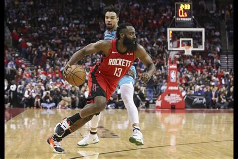 Westbrook Harden Lead Rockets To Rout Of Grizzlies