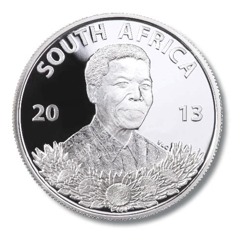 2013 Silver Proof Protea Series R1 Sterling Silver Mandela Life Of