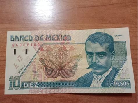 Billete Antiguo De 10 Pesos Mexicanos De Colección En Venta En