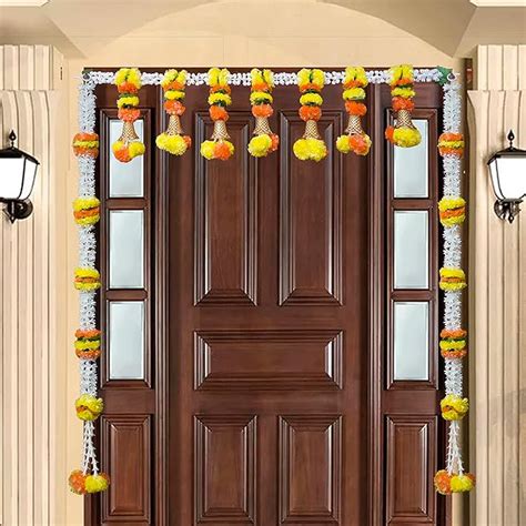 Buy Shreya Fashion Artificial Marigold Mogra Flowers Door Toran Door