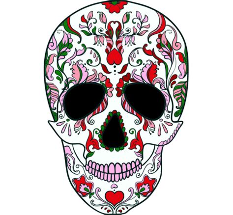 Autocollant Tête de mort Calavera 5 ref STKDM26 GT Stickers