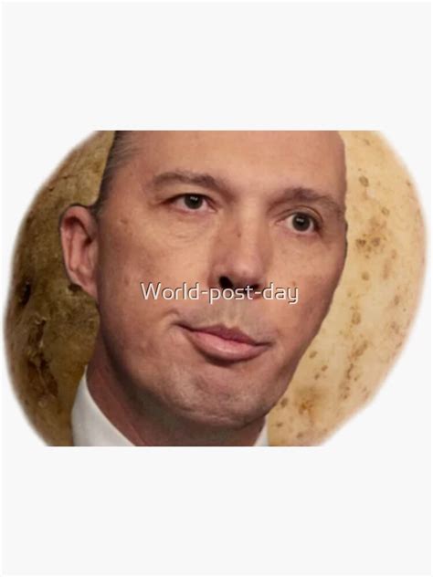 "Potato peter dutton- funny peter dutton meme" Sticker for Sale by World-post-day | Redbubble