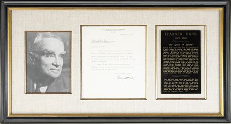 Learned Hand Typed Letter Signed 01111956 Historyforsale Item 32644