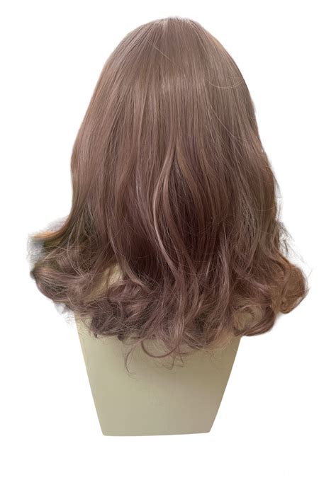 Dusty Purple Shoulder Length Curly Wig Perth Hurly Burly