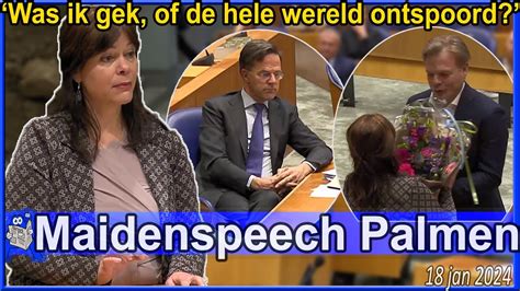 Maidenspeech Sandra Palmen Schlangen NSC Over Het Toeslagenschandaal