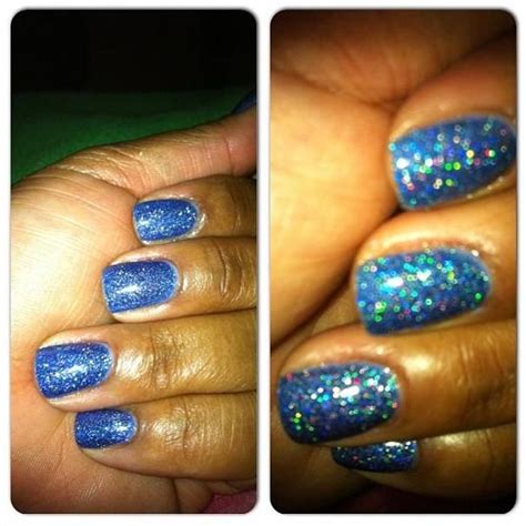 Kleancolor Holo Chrome On China Glaze Secret Periwinkle