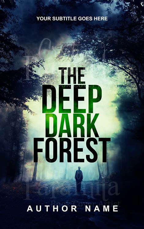 The deep dark forest Premade book cover