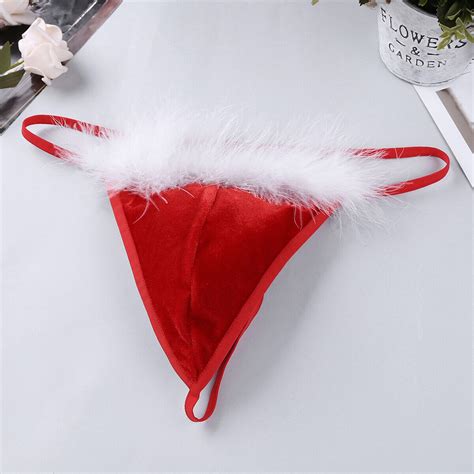 Mens Christmas Jockstraps Santa Xmas Costume Lingerie Bottoms Underwear Fancy Ebay