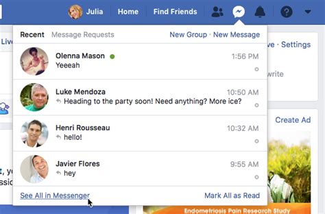 Facebook Chat And Messages