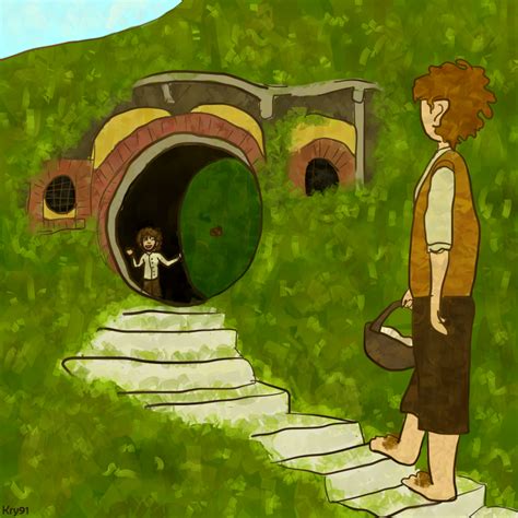 Bilbo and Frodo: Home by Krystal91 on DeviantArt