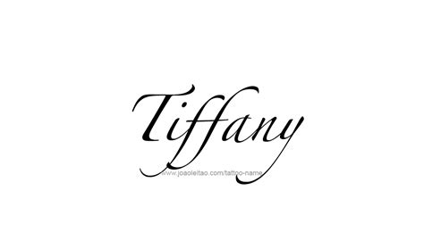 Tiffany Name Tattoo Designs