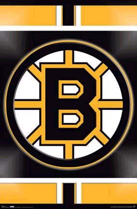 Boston Bruins Hockey Poster Posters, Licensed NHL Team Logo Poster Art Print