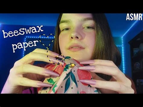 Tapping And Scratching On Beeswax Paper Fast And Aggressive ASMR