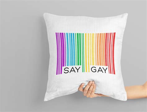 Say Gay Svg Rainbow Bar Code Svg Gay Awareness Svg Say Gay Etsy