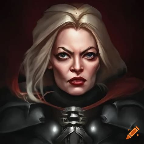 Jeri Ryan As A Lady Inquisitor In Warhammer 40k Style Portrait On Craiyon