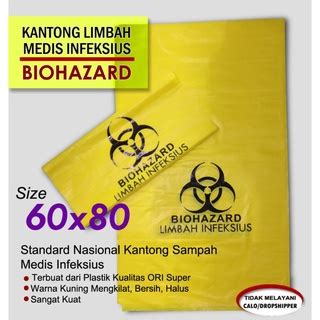 Jual Plastik Kantong Sampah Biohazard Limbah Medis Uk X Cm Jual