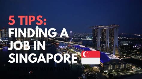 5 Tips How To Find A Job In Singapore 🇸🇬 Youtube