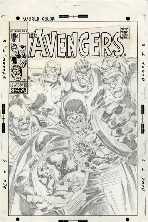 John Buscema Unused Avengers Cover In San Jose Big Wow Comic Fest S