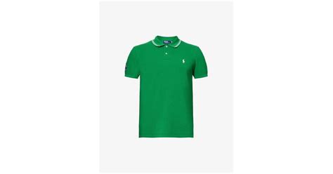 Polo Ralph Lauren X Wimbledon Logo Embroidered Cotton Regular Fit Polo