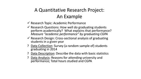 A Quantitative Research Project Youtube