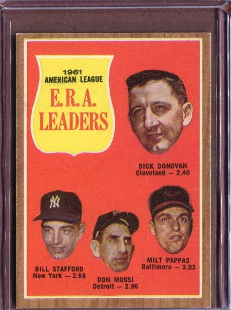 Topps Al Era Leaders Donovan Stafford Mossi Pappas Ex Mt