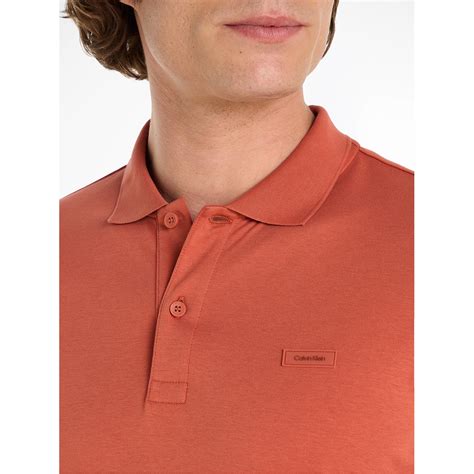 Calvin Klein Smooth Cotton Slim Polo Men Short Sleeve Polos