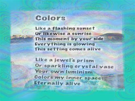 Upbeat Inspirational Poems Colors Du Poetry